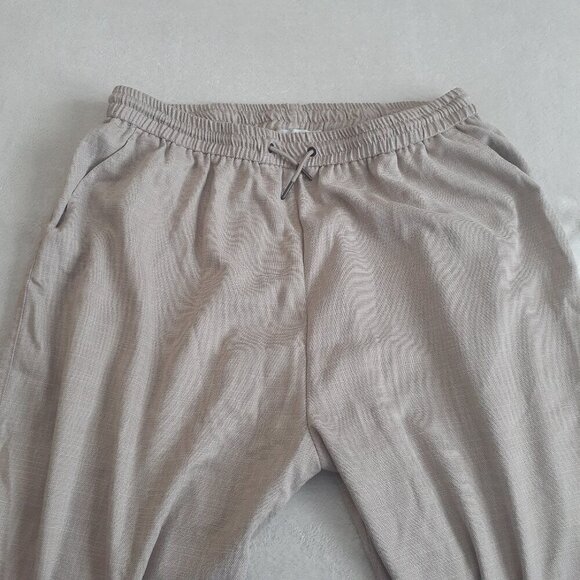 ASOS Women's Size 16 Brown Hourglass Textured Suit Jogger Lightweight Pants - Picture 4 of 12